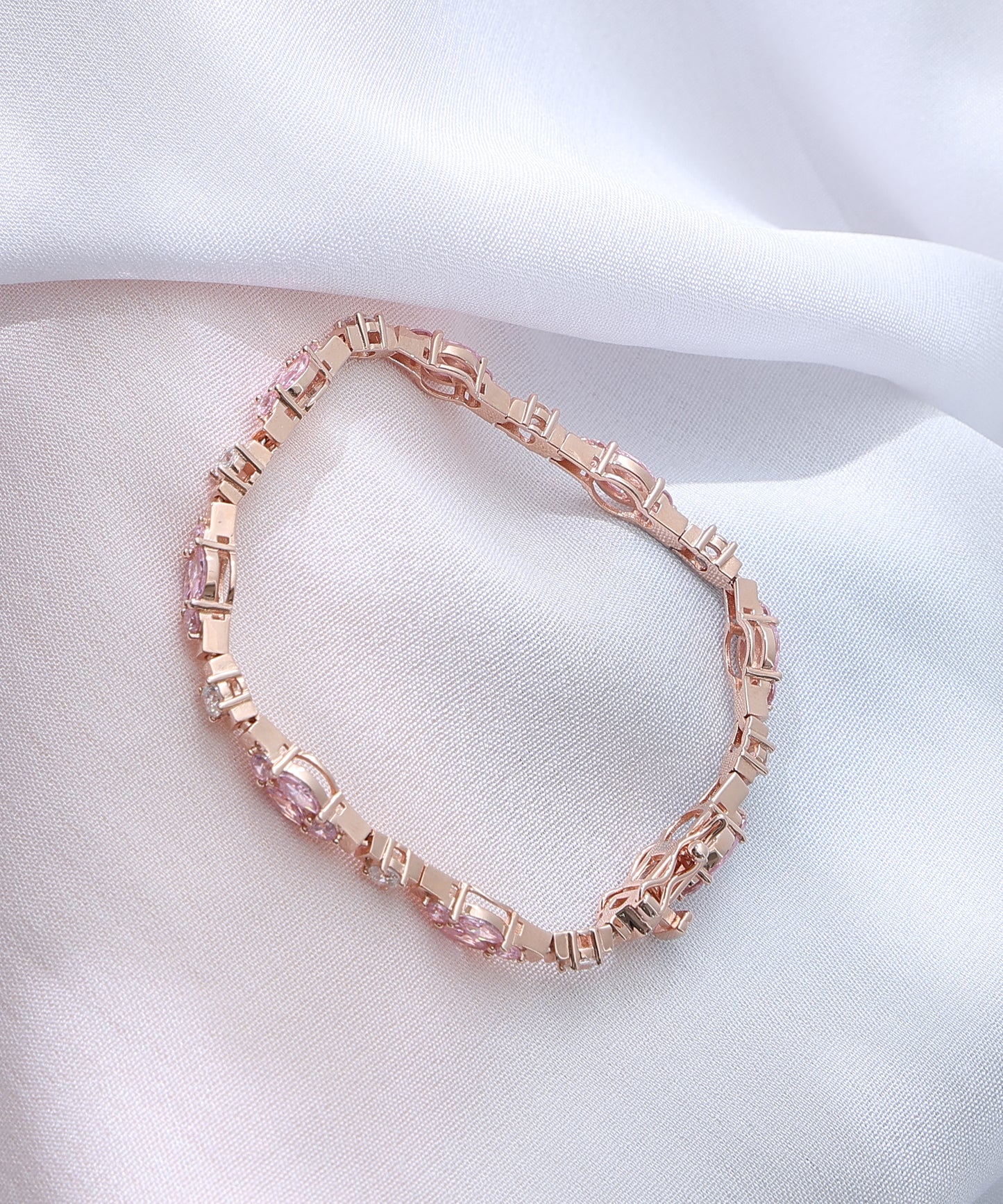 Pink Cluster Bracelet