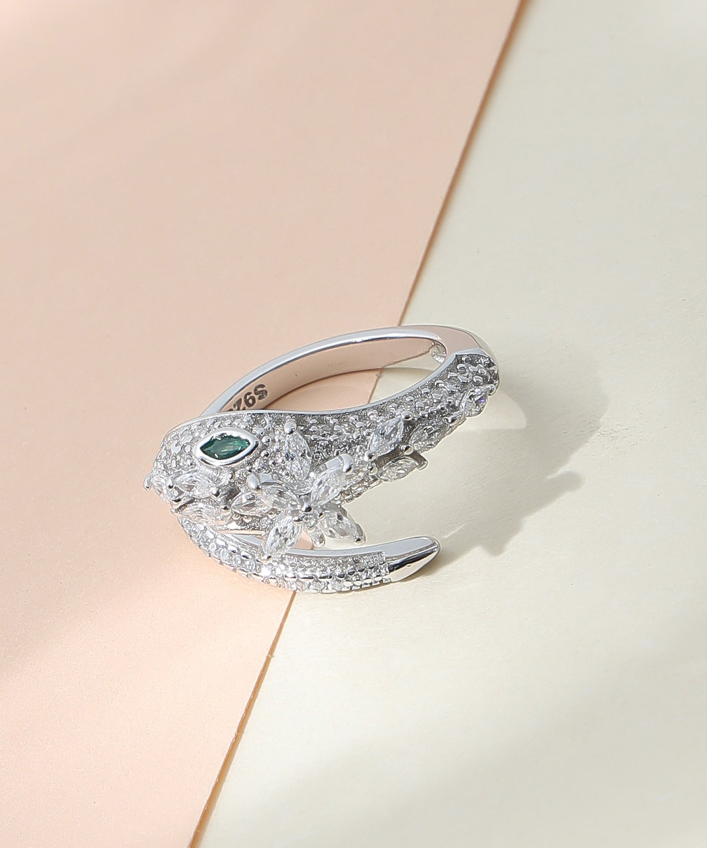 Emerald Serpent Ring