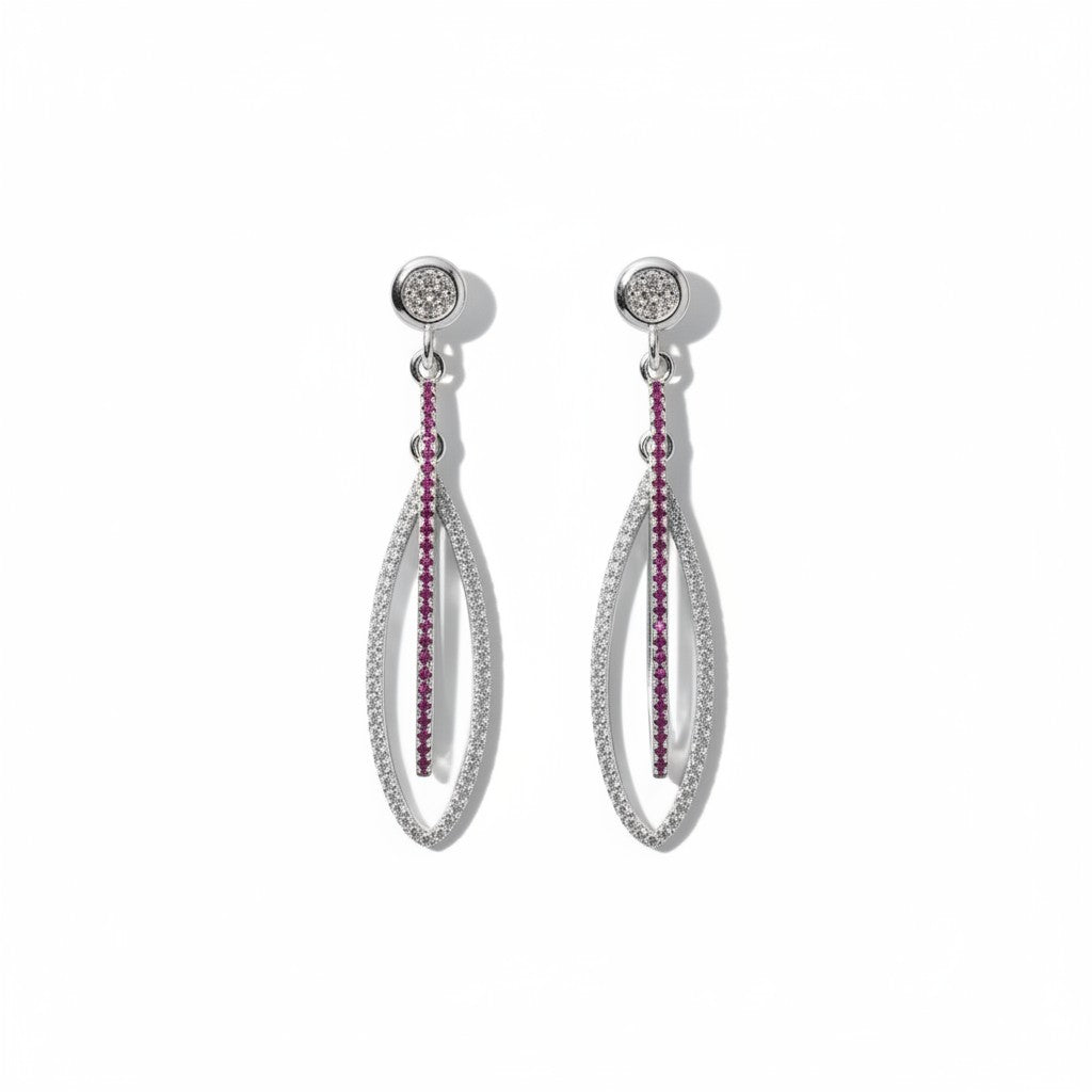 Ruby Loop Earrings