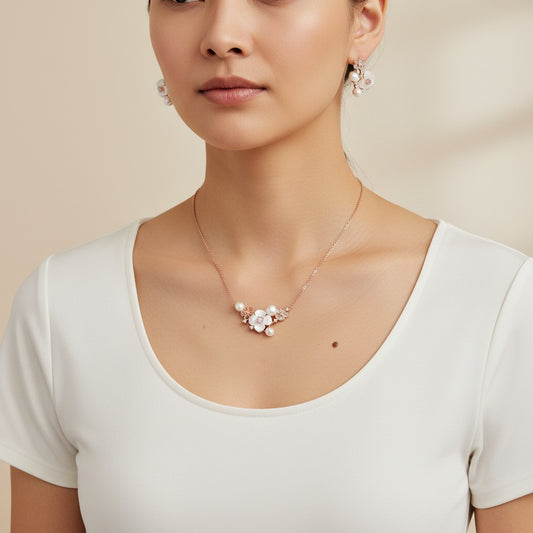 White Blossom Jewellery Set