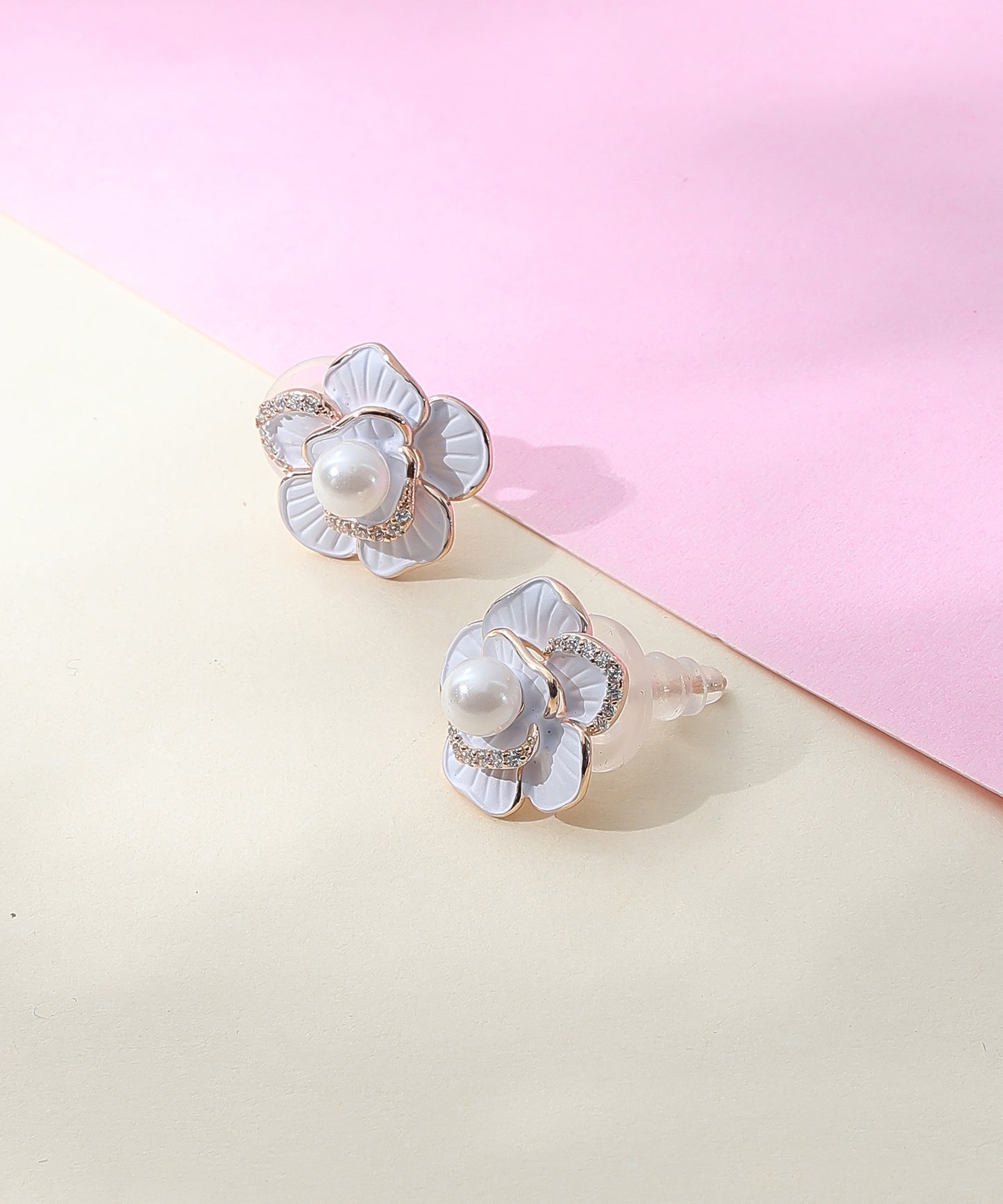 White Blossom Earrings