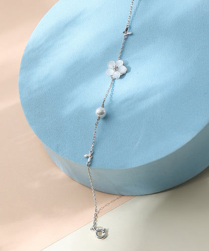 Floral Pearl Bracelet