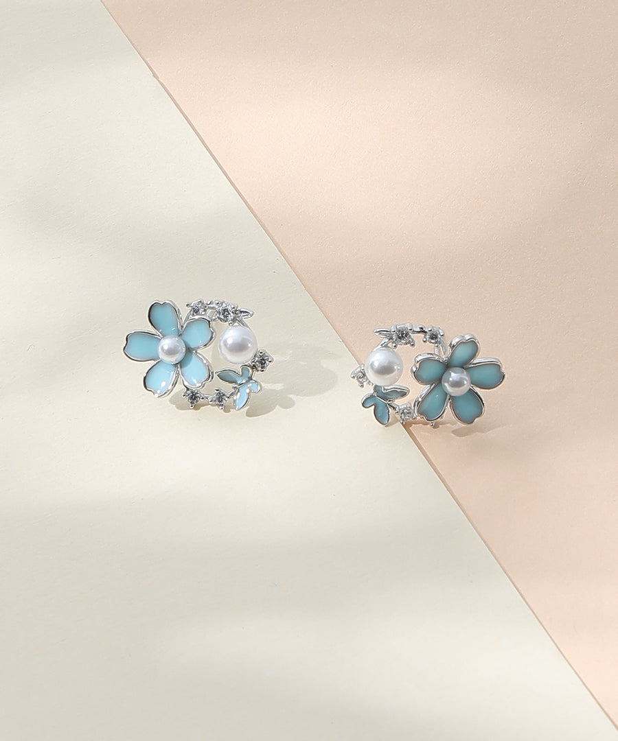 Blue Bloom Earrings