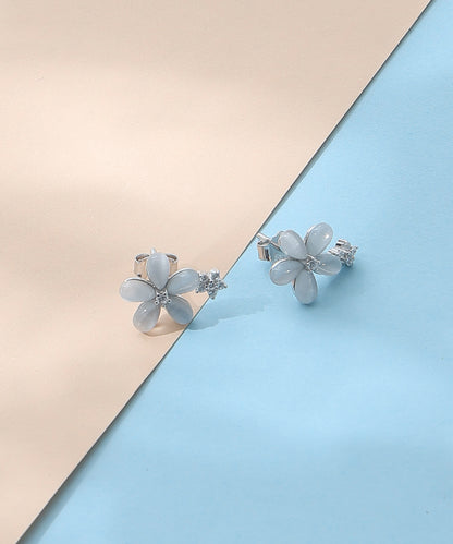 White Bloom Earrings