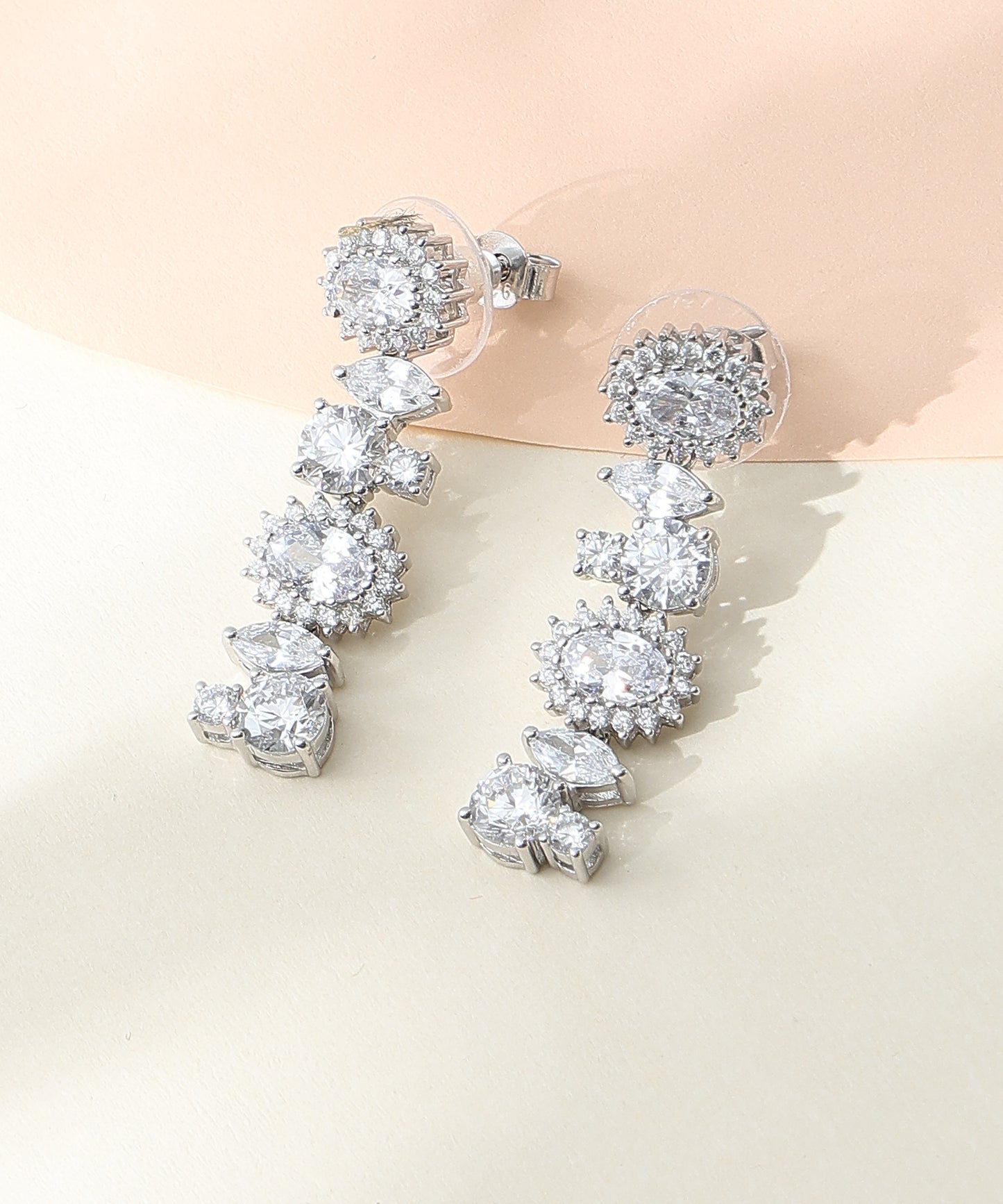 Celeste Cluster CZ Earrings