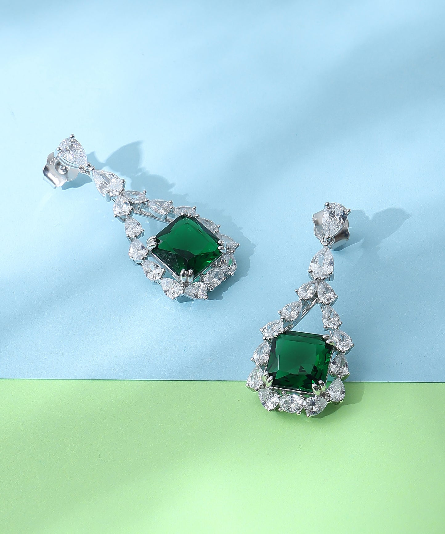White CZ Earrings