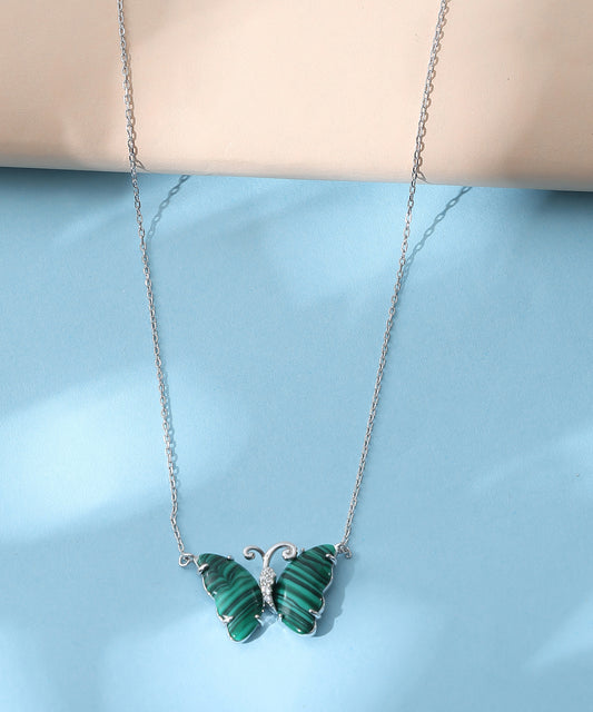 Emerald Butterfly Necklace