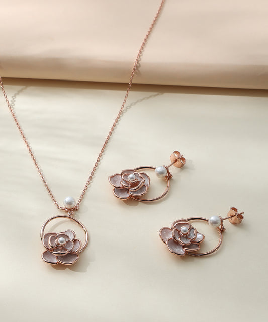 Rose Bloom Jewellery Set