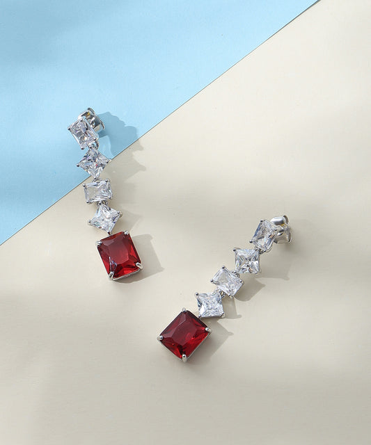 White CZ Earrings