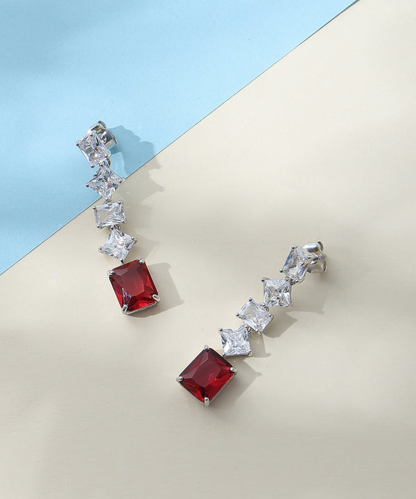 White CZ Earrings