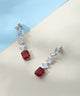 White CZ Earrings