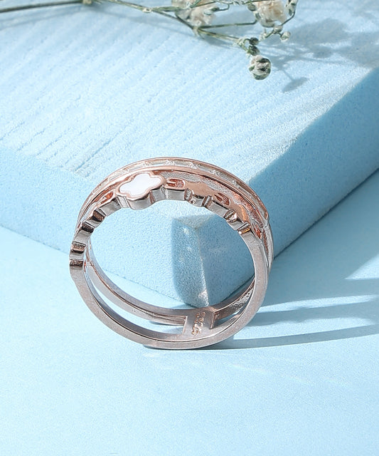 Twin Spark Band Ring