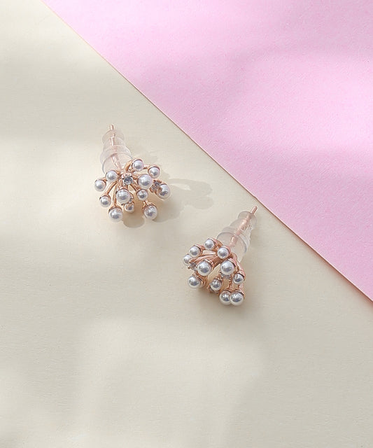 Pearl Cluster Earrings