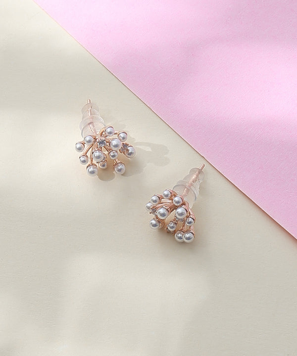 Pearl Cluster Earrings