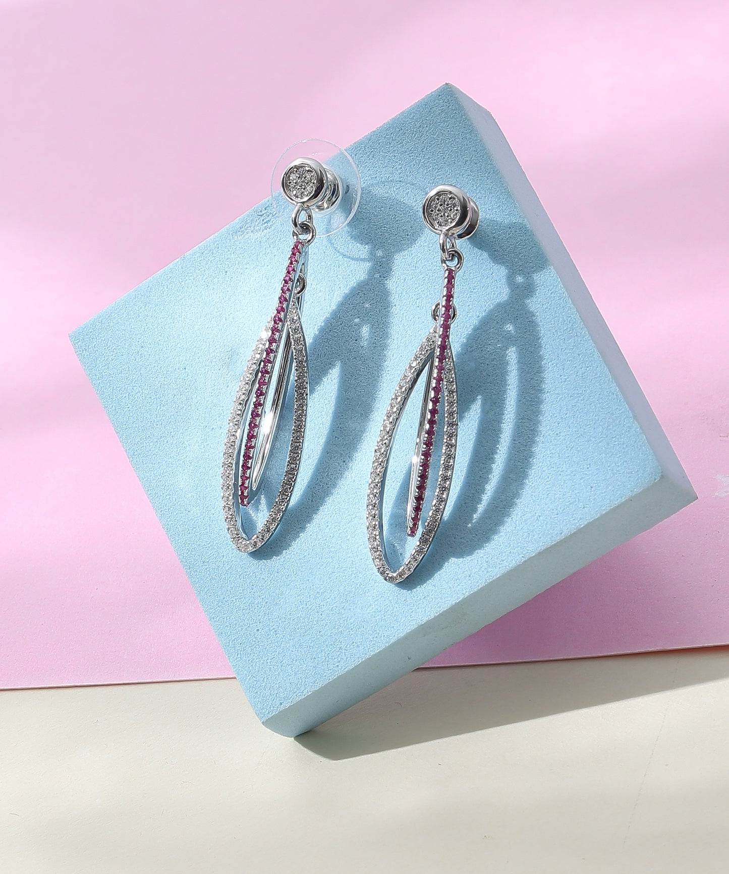 Ruby Loop Earrings