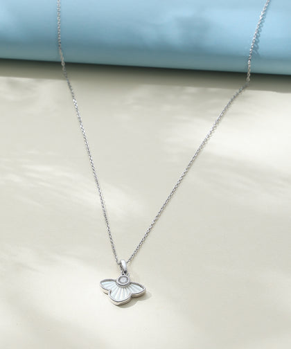 White Petal Necklace