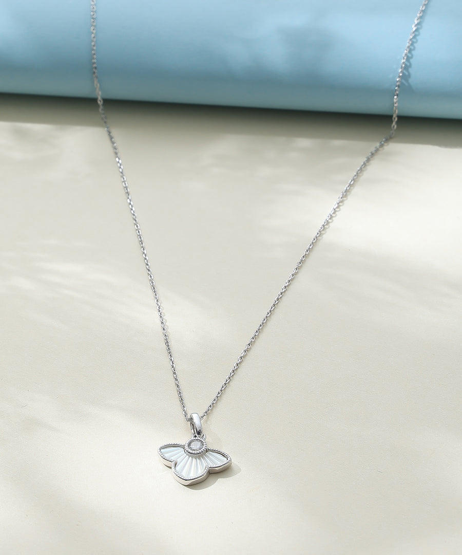 White Petal Necklace