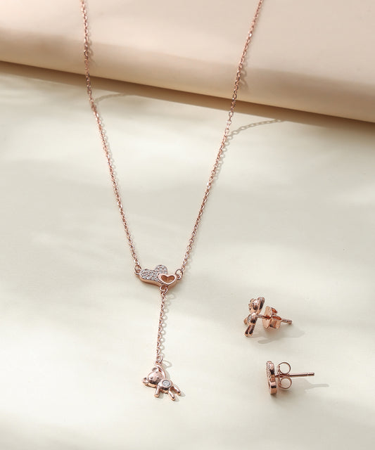 Teddy Drop Pendant Set