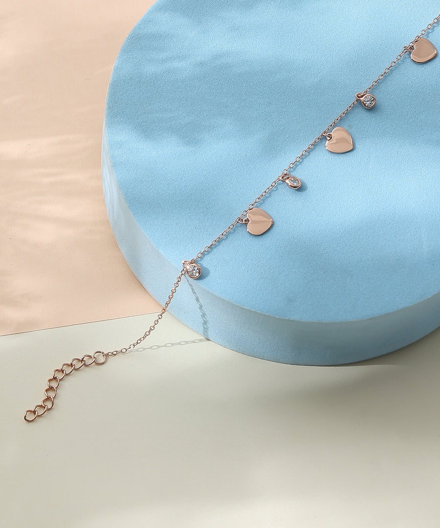 Heart Charm Bracelet