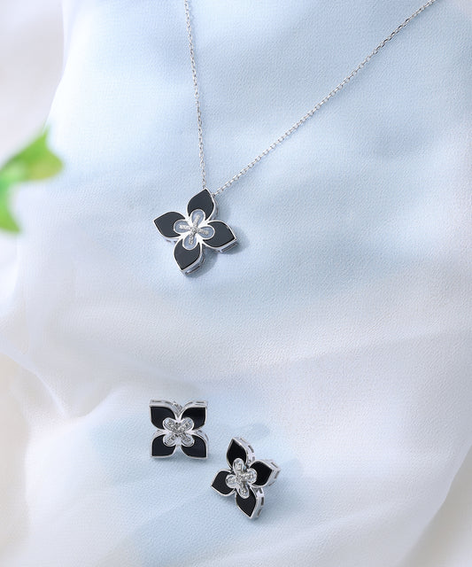 Noir Bloom Jewellery Set