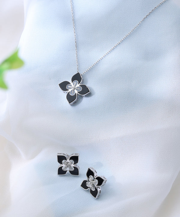 Noir Bloom Jewellery Set
