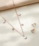 Minimal Pearl Pendant Set