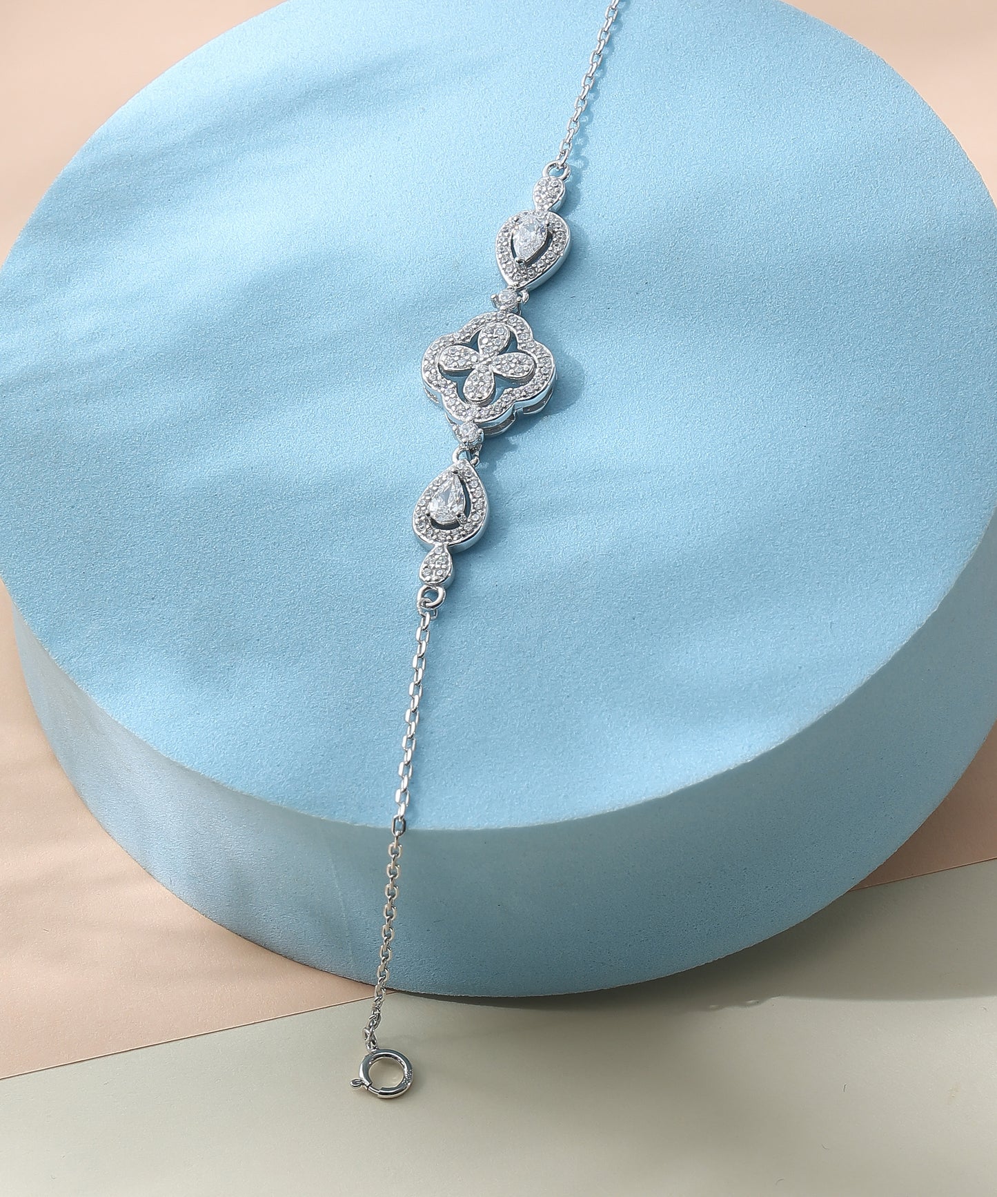 Dual Heart Link Bracelet