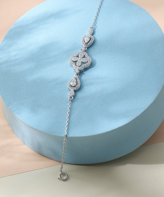Dual Heart Link Bracelet