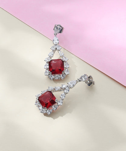 White CZ Earrings