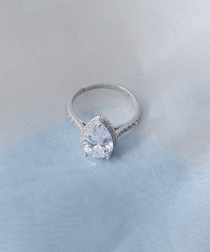Lume Tear Solitaire Ring