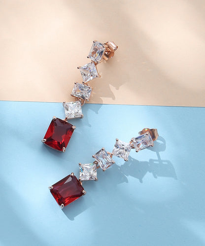 Rose CZ Earrings