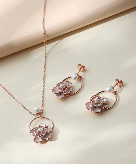 Rose Bloom Jewellery Set