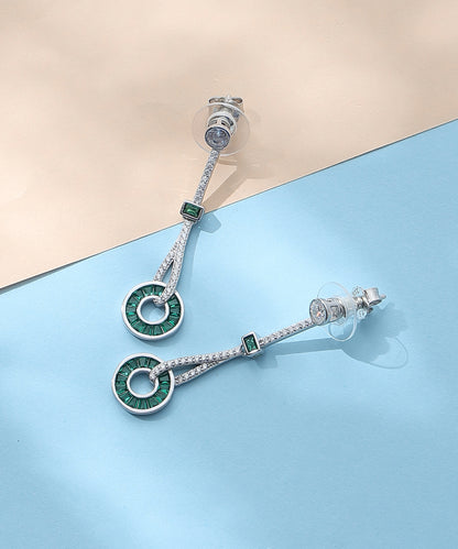 Emerald Orbit Earrings