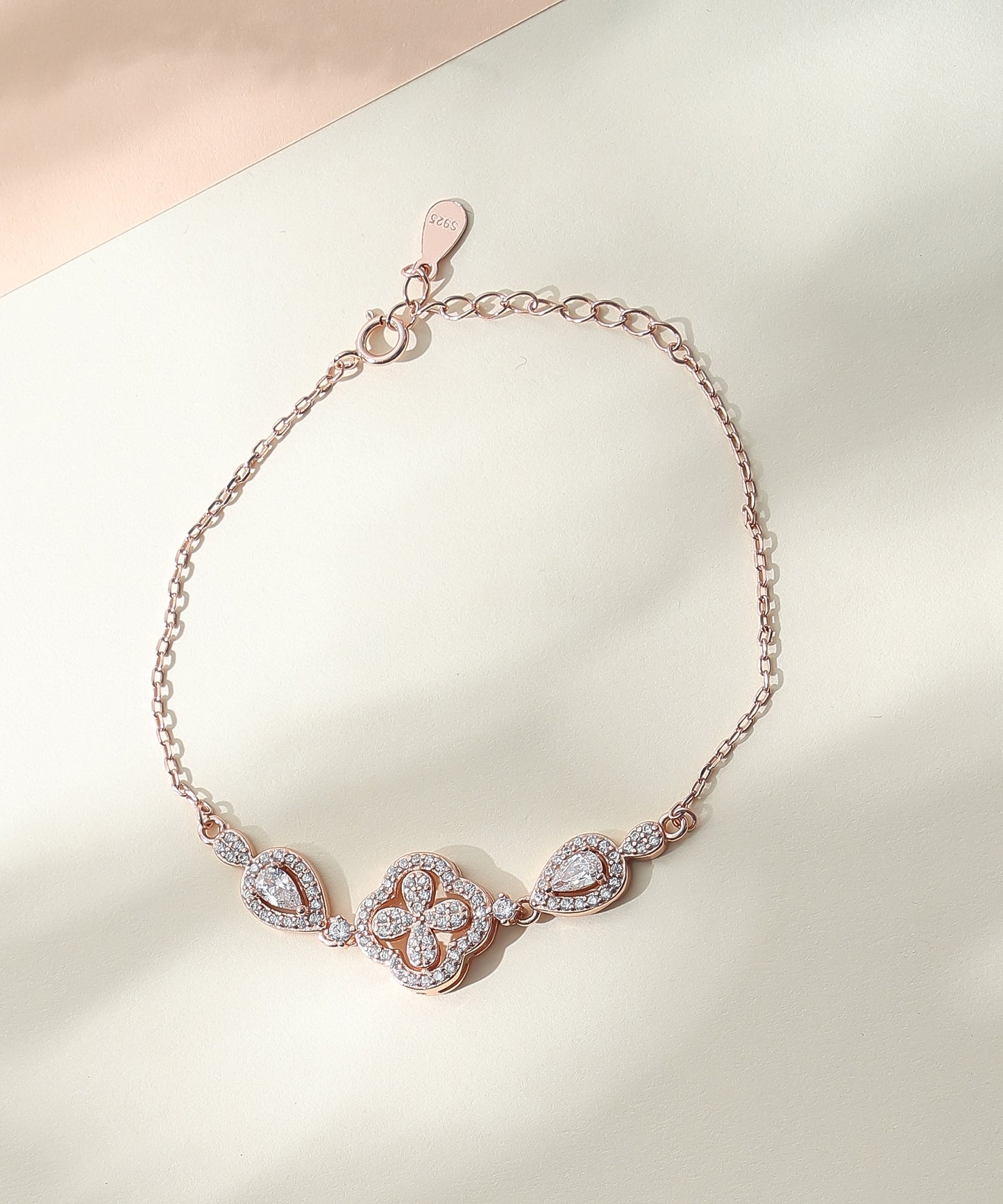 Dual Heart Link Bracelet