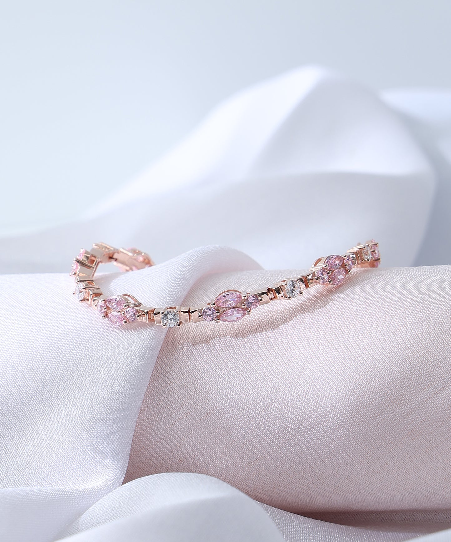 Pink Cluster Bracelet