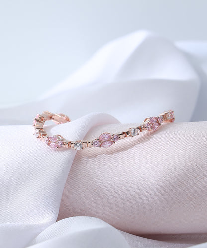 Pink Cluster Bracelet