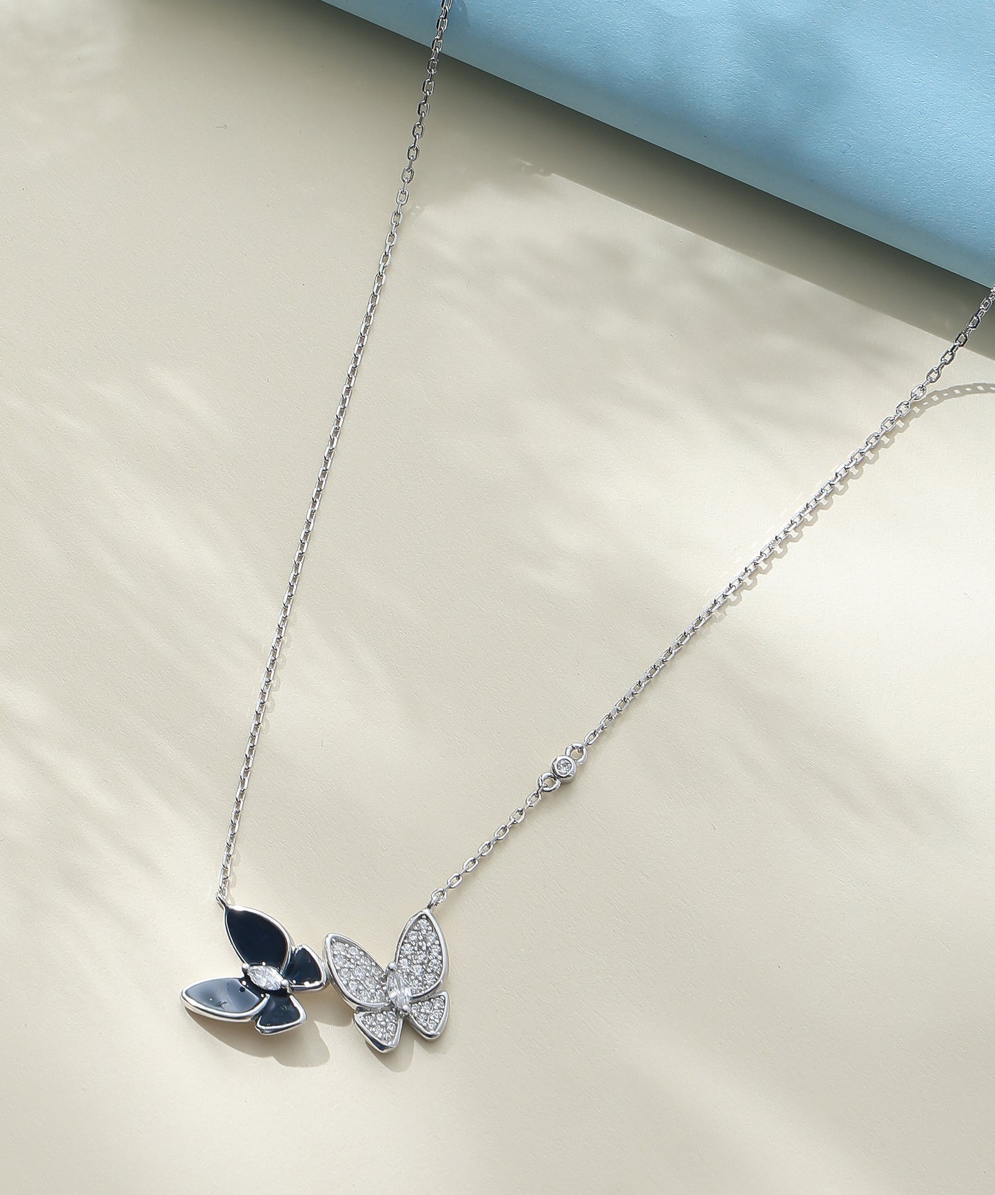Dual Butterfly Necklace