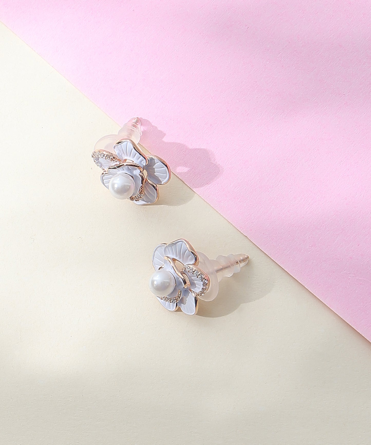 White Blossom Earrings
