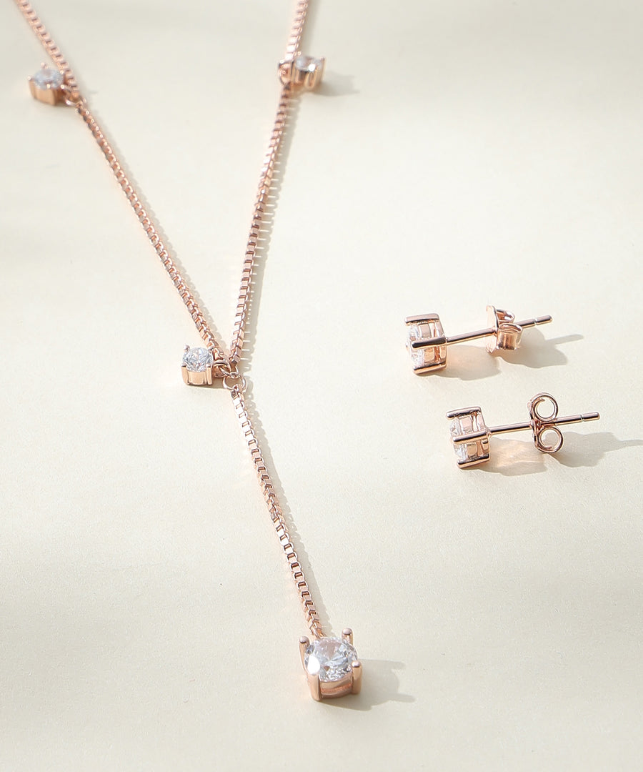 Eternal Pearl Halo Jewellery Set