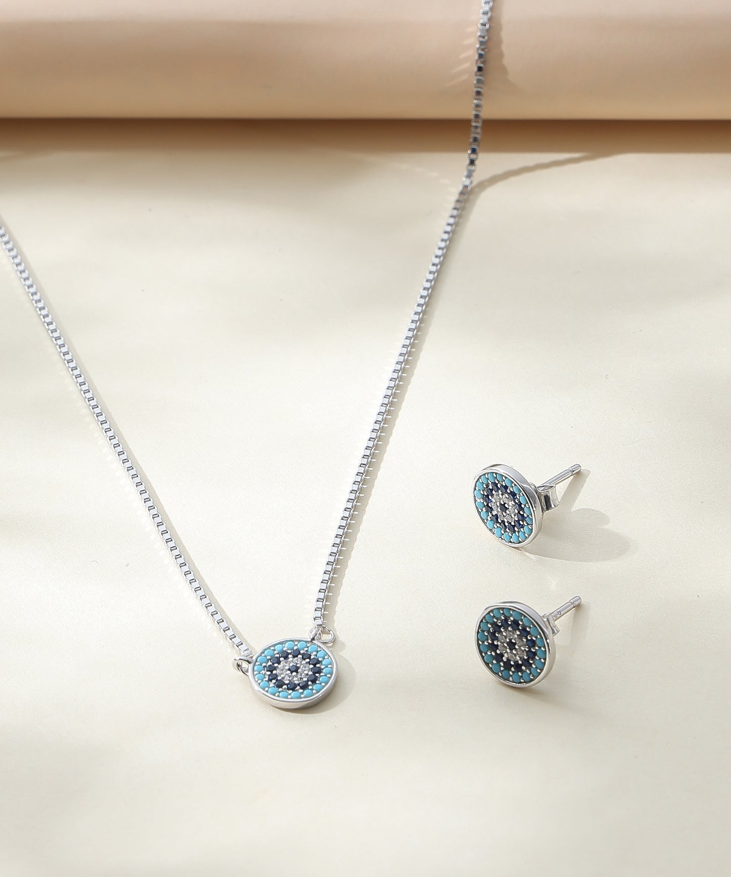 Evil Eye Pendant Set