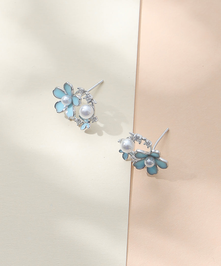 Blue Bloom Earrings