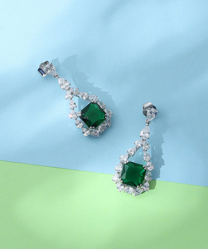 White CZ Earrings