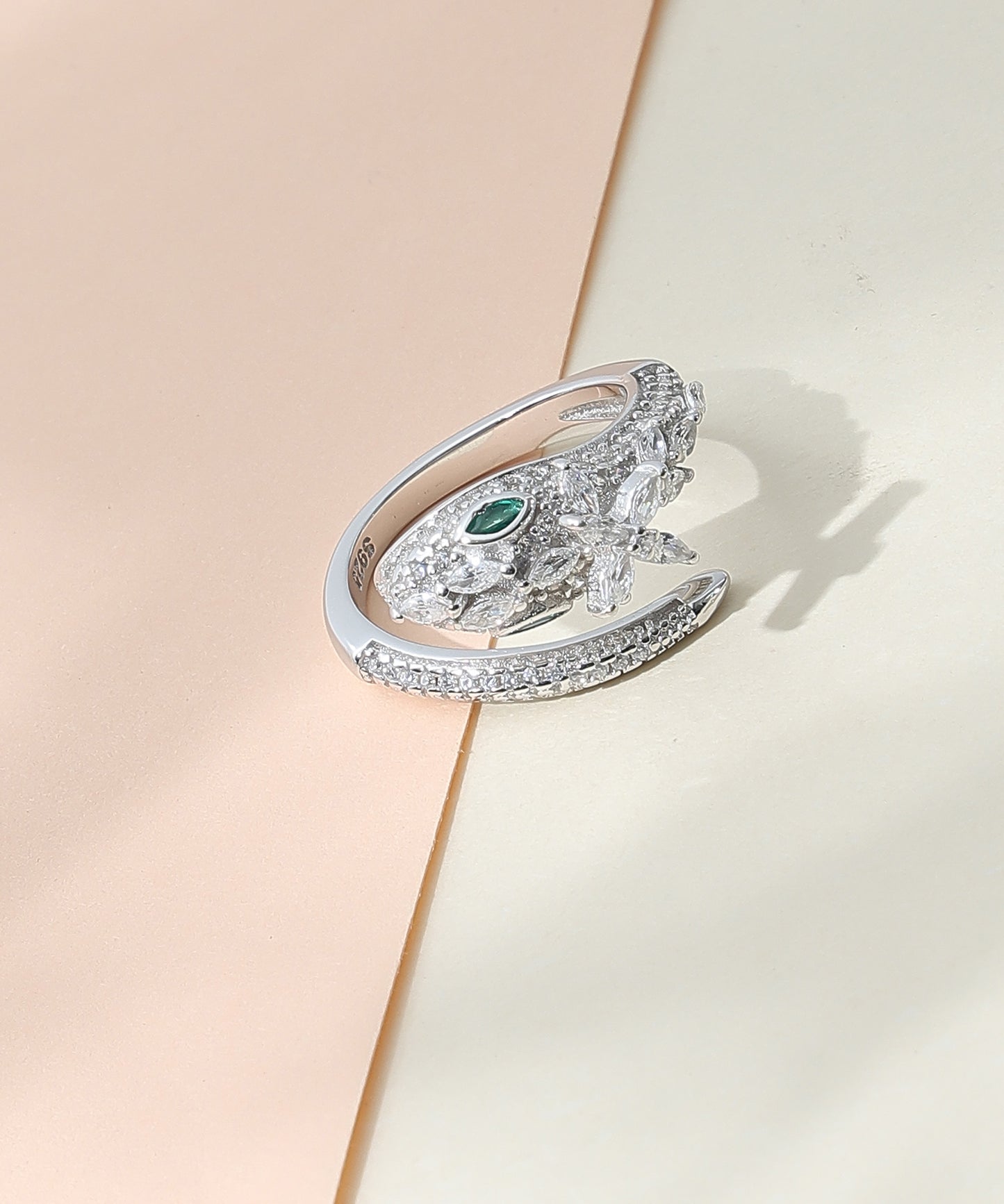 Emerald Serpent Ring