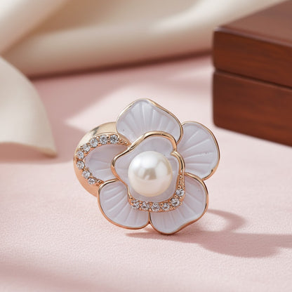White Blossom Earrings