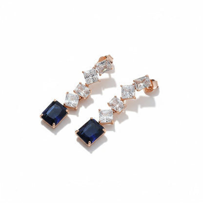Blue CZ Earrings