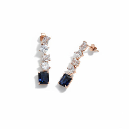 Blue CZ Earrings