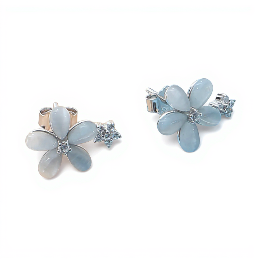White Bloom Earrings