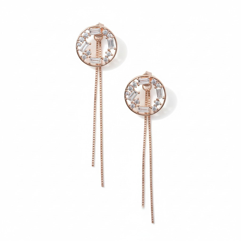 Circle Cascade Earrings