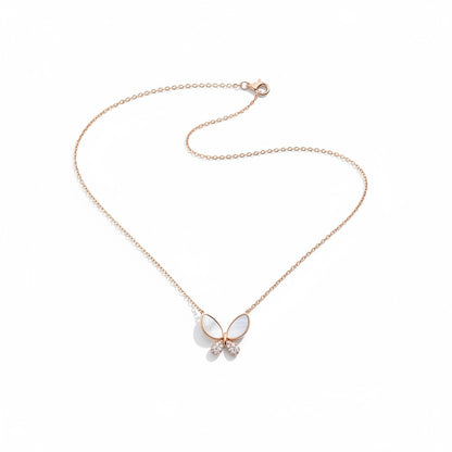 Ethereal Bloom Butterfly Necklace