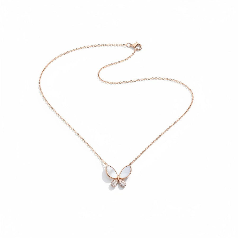 Ethereal Bloom Butterfly Necklace